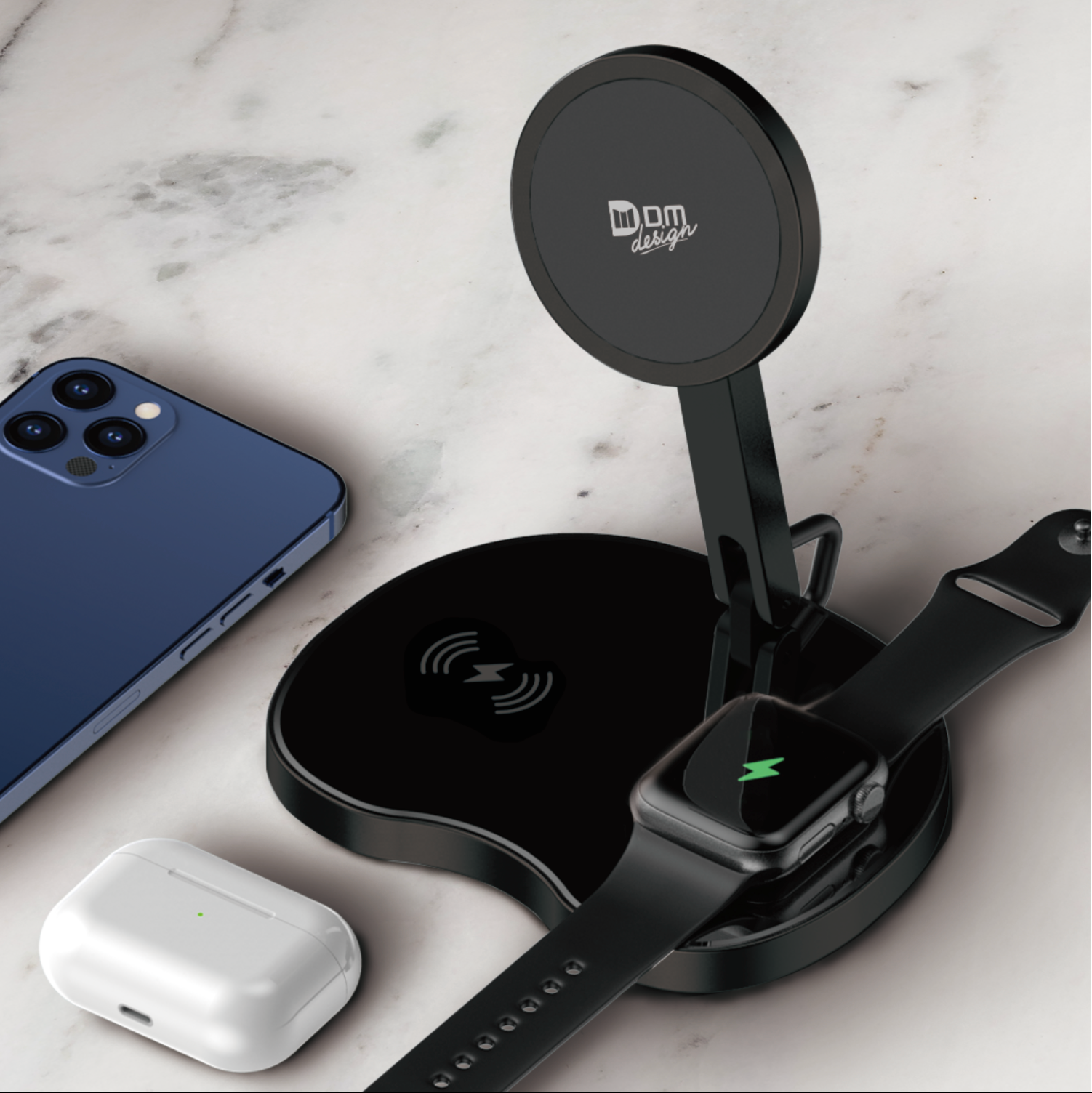 DM 3 in 1 Wireless Charging Stand